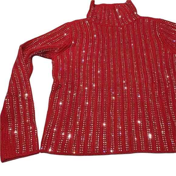 INC International Concepts Women’s XS Red Embellished Sweater NWT - Picture 14 of 15